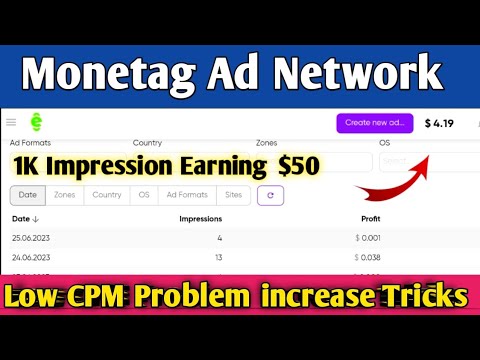 monetag ad network payment proof, CPM increase tricks, monetag ad network review